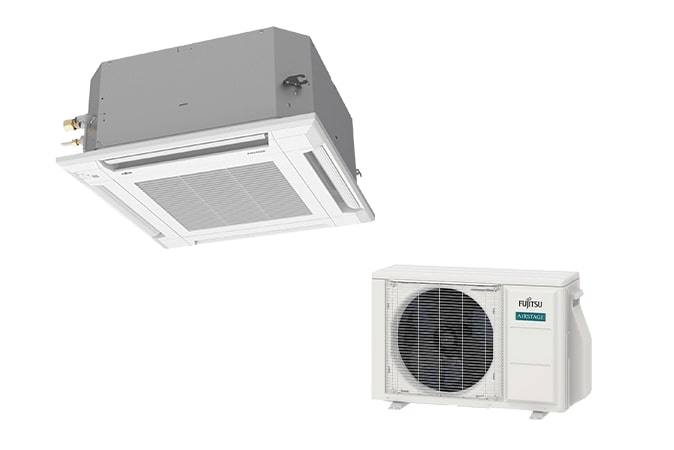 Fujitsu 12,000 BTU SEER Compact Cassette Single Zone System