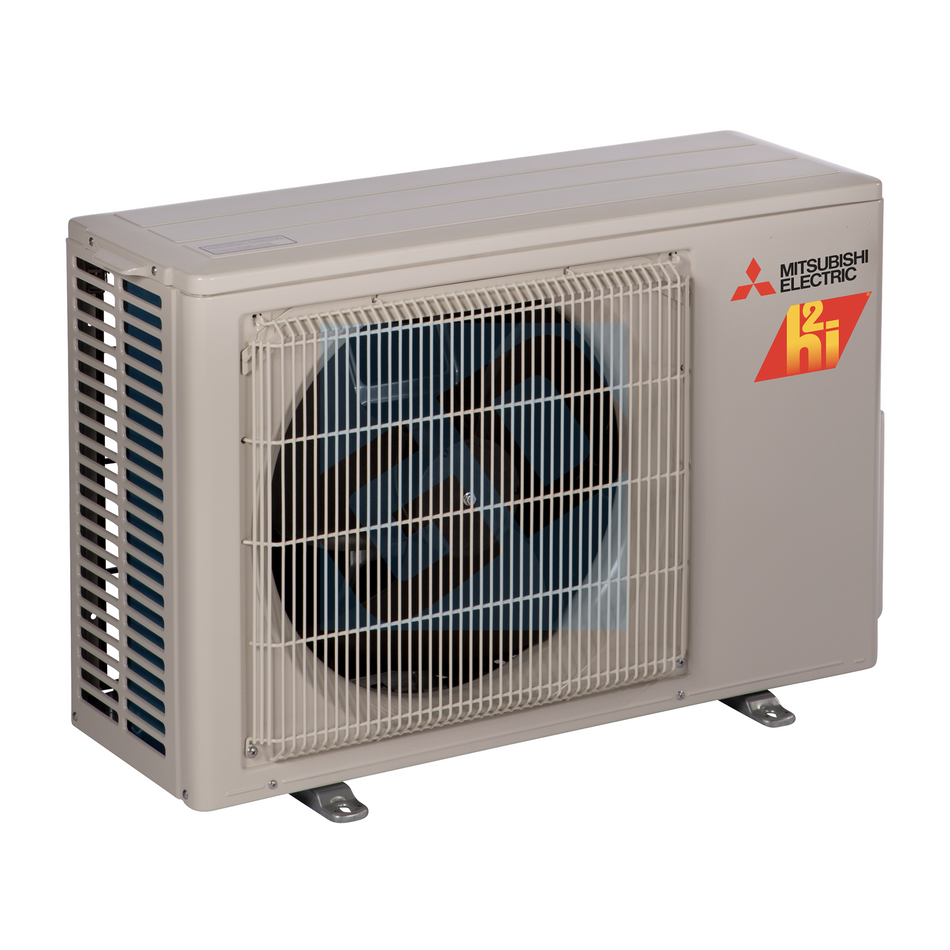 Mitsubishi GS 12,000 BTU 21.7 SEER2 Hyper-Heating Wall Mounted Heat Pump System - R410A