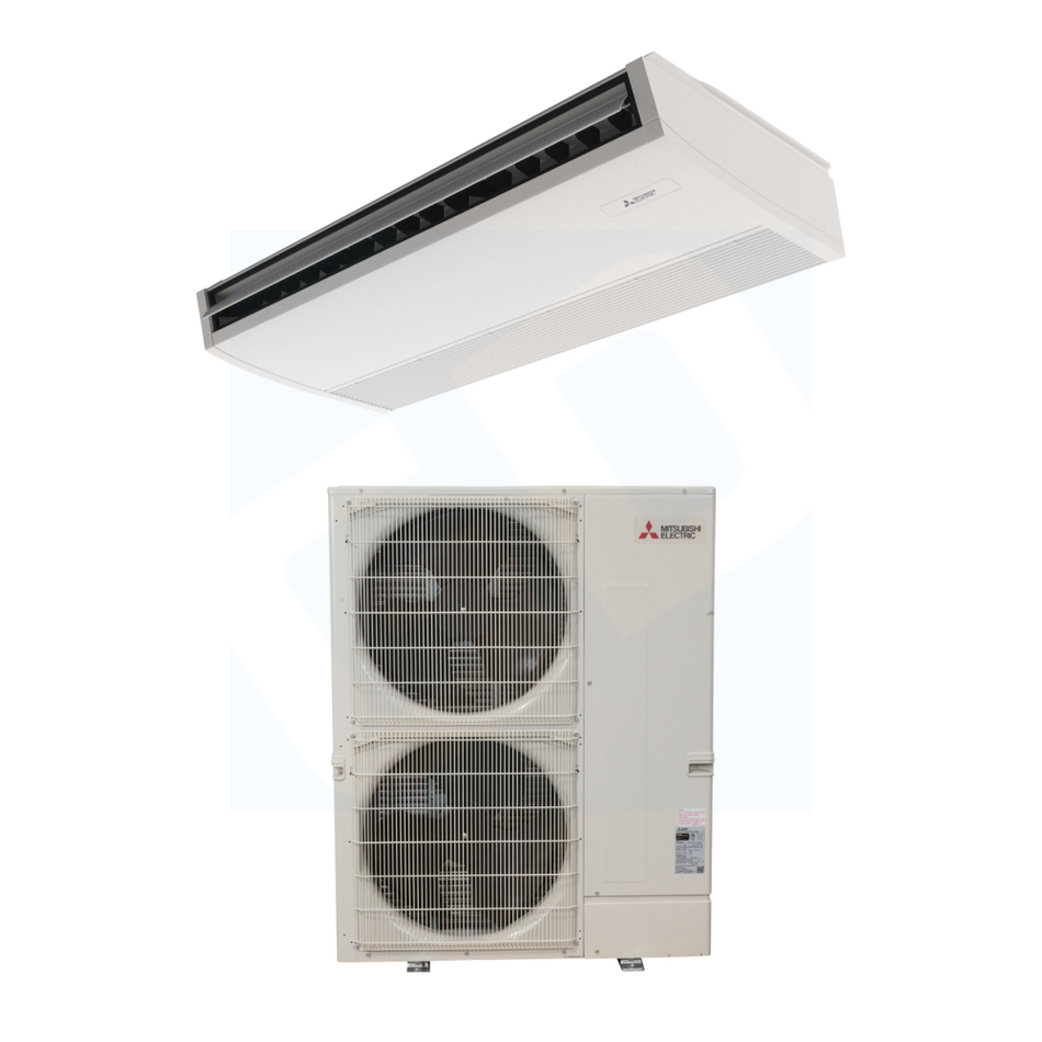 Mitsubishi PCA-AK42NL & PUZ-AK42NL 42,000 BTU 20.4 SEER2 Ceiling Suspended Heat Pump System - R454B