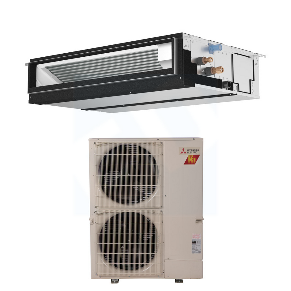Mitsubishi PEAD-AA24NL & SUZ-AA24NLHZ 24,000 BTU 21.2 SEER2 Horizontal-Ducted Heat Pump System - R454B