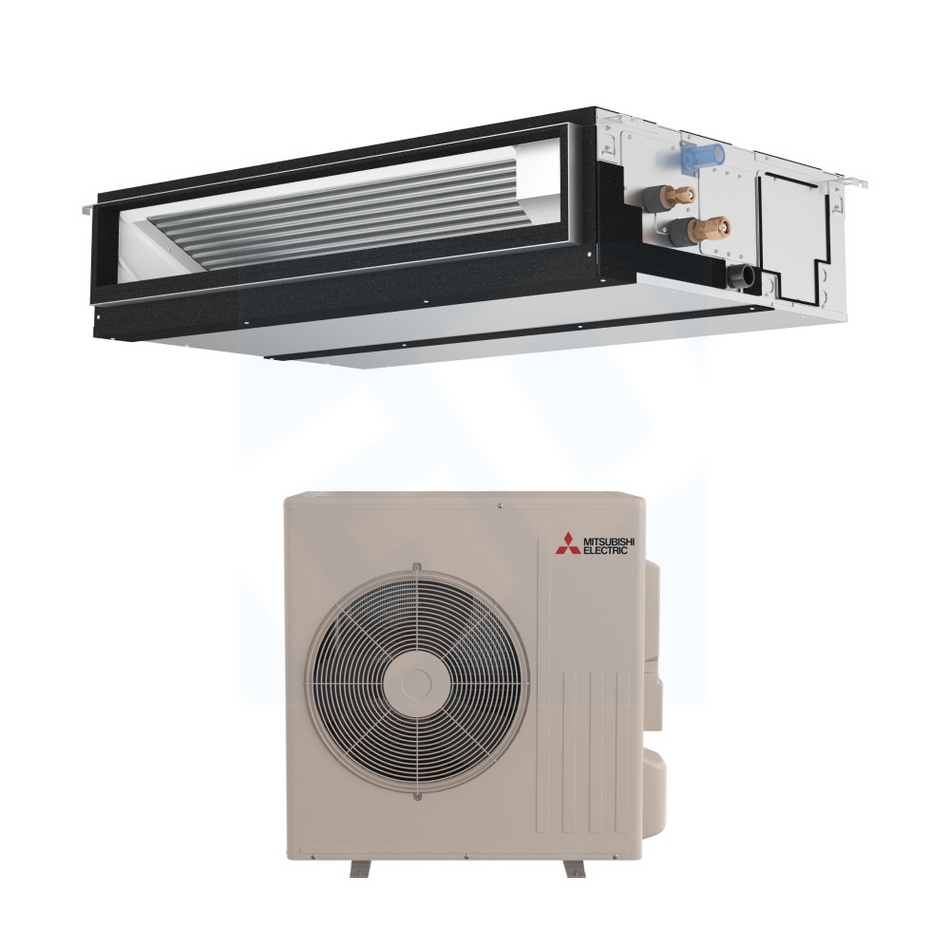 Mitsubishi PEAD-AA24NL & SUZ-AA24NL 24,000 BTU 21.2 SEER2 Horizontal-Ducted Heat Pump System - R454B