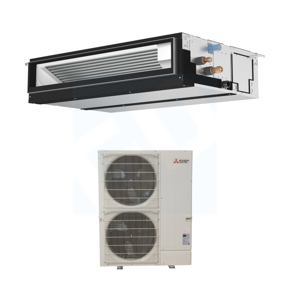 Mitsubishi PEAD-AA36NL & PUY-AK36NL 36,000 BTU 20.1 SEER2 Horizontal-Ducted Cooling Only System - R454B
