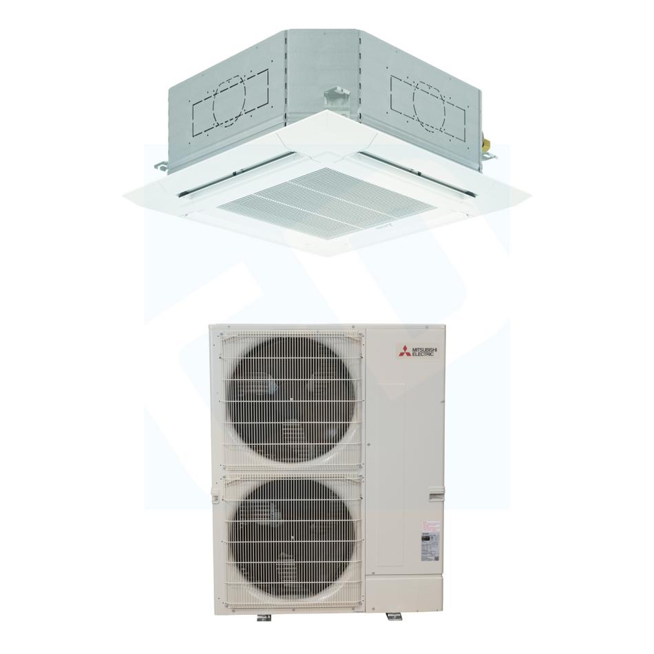 Mitsubishi PLA-AE36NL & PUY-AK36NL 36,000 BTU 23.3 SEER2 Ceiling Cassette Cooling Only System - R454B