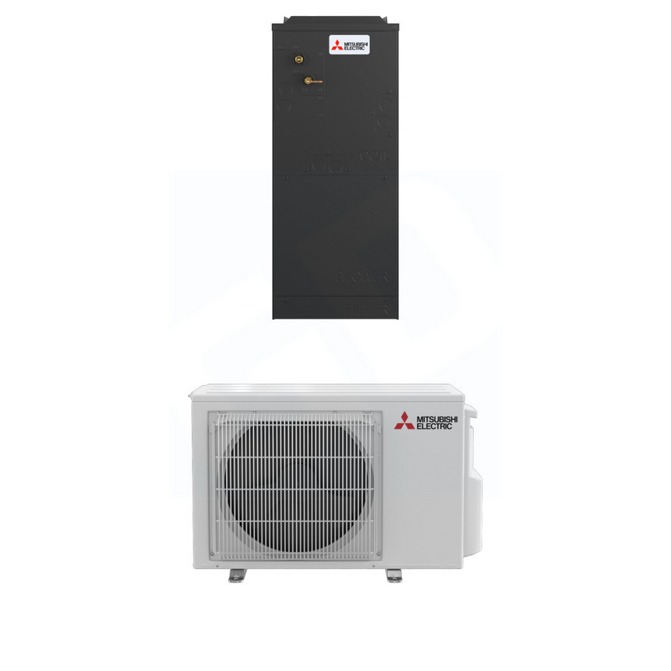 Mitsubishi SVZ-AP12NL & SUZ-AA12NL 12,000 BTU 18.4 SEER2 Multi-Position Air Handler Standard System - R454B