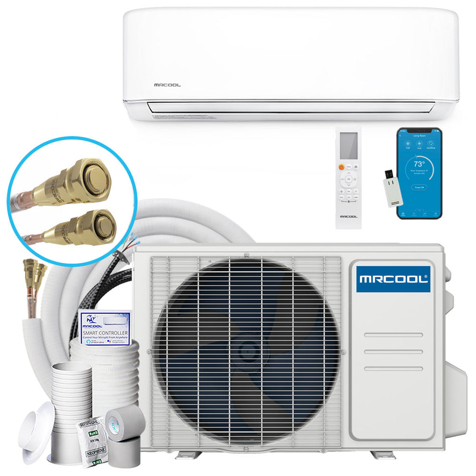 MRCOOL® DIY 5th Gen Easy Pro 9,000 BTU 20.2 SEER2 115V Wall Mounted Heat Pump System -R454B