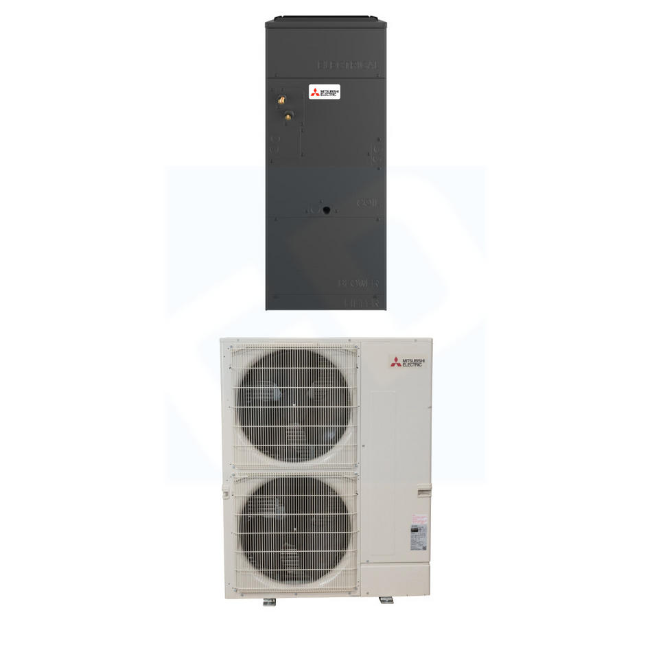 Mitsubishi PVA-AA42NL & PUZ-AK42NL 42,000 BTU 19.1 SEER2 Multi-Position Air Handler Heat Pump System - R454B