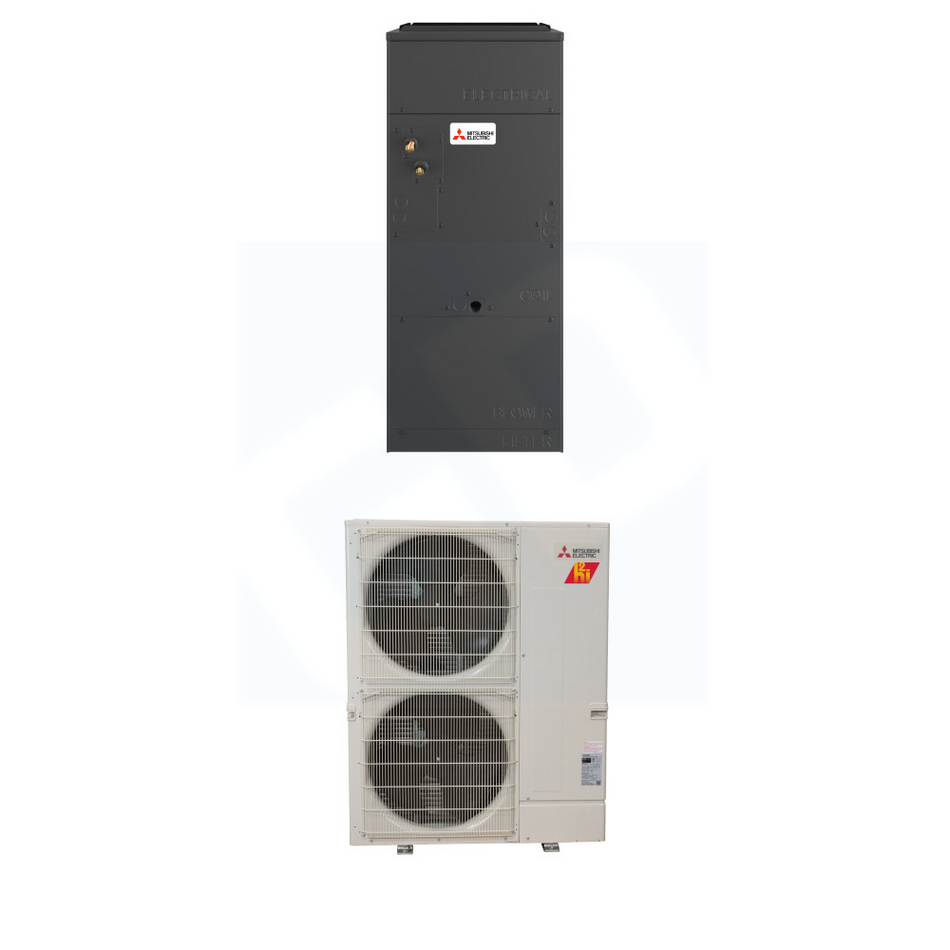 Mitsubishi PVA-AA42NL & PUZ-AK42NLHZ 42,000 BTU 18.7 SEER2 Multi-Position Air Handler Hyper Heat System - R454B