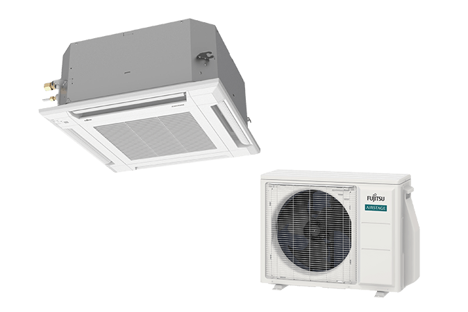 Fujitsu 18,000 BTU 20.8 SEER Compact Cassette Single Zone System