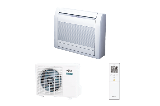 Fujitsu 15,000 BTU 20.3 SEER Floor Mounted Single Zone System Fujitsu 15,000 BTU 20.3 SEER Floor Mounted Single Zone System