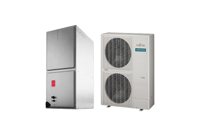 Fujitsu 48,000 BTU 16.3 SEER Extra Low Temp Multi-Position Air Handler Single Zone System - R410A