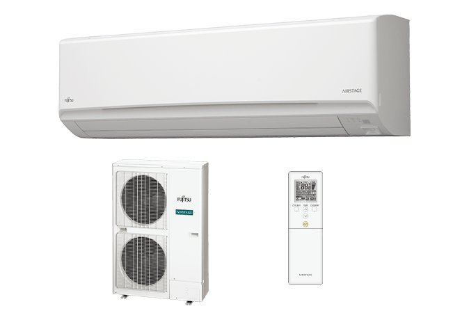 Fujitsu 30,000 BTU 18.7 SEER Mid-Tier Extra Low Temp Wall Mounted Single Zone System - R410A