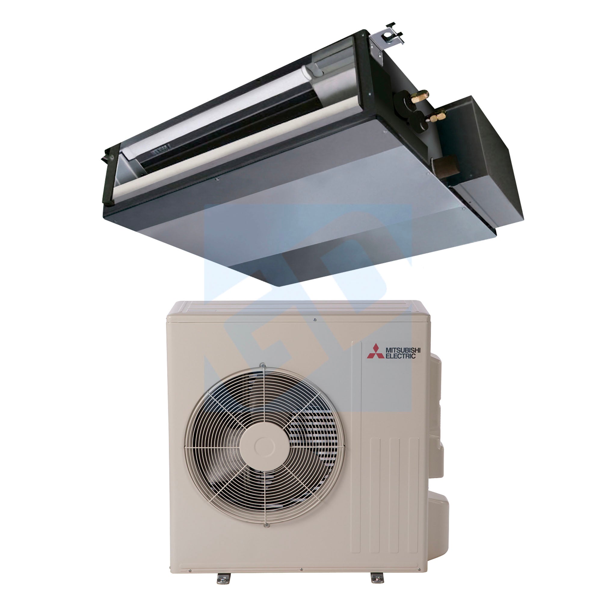 Mitsubishi 18,000 BTU Horizontal Ducted System Got Ductless