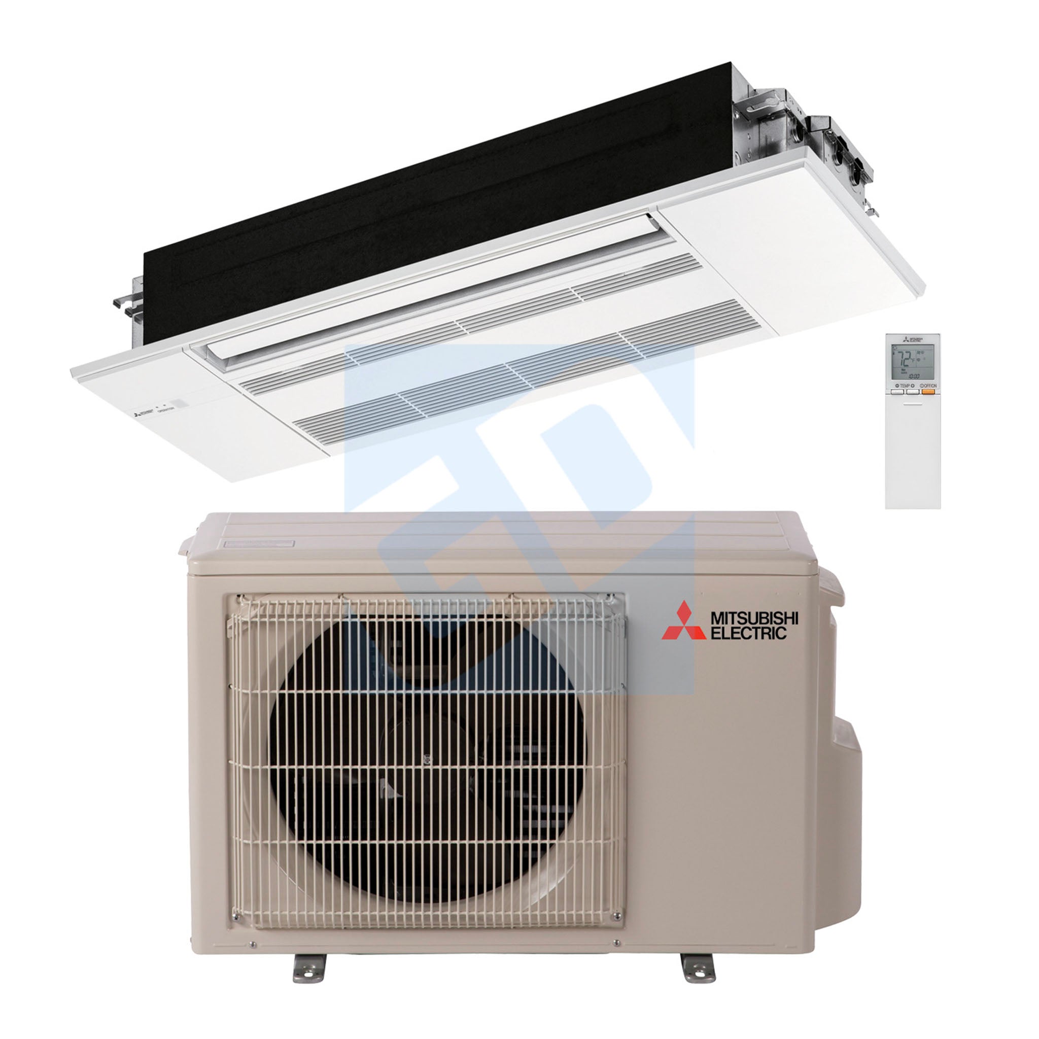 Mitsubishi 12,000 BTU EZ FIT Ceiling Cassette System Got Ductless