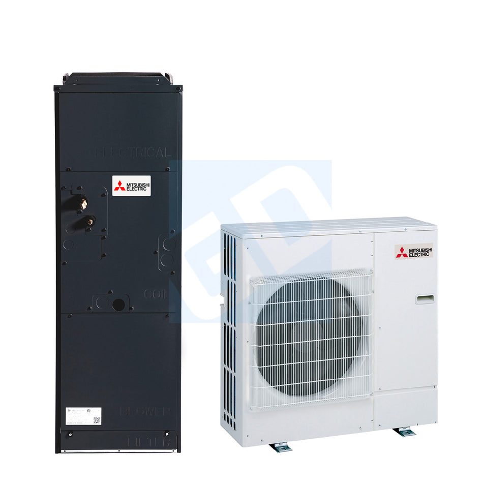Mitsubishi 12,000 BTU 21.4 SEER Standard P-Series Multi-Position Air Handler Heat Pump System