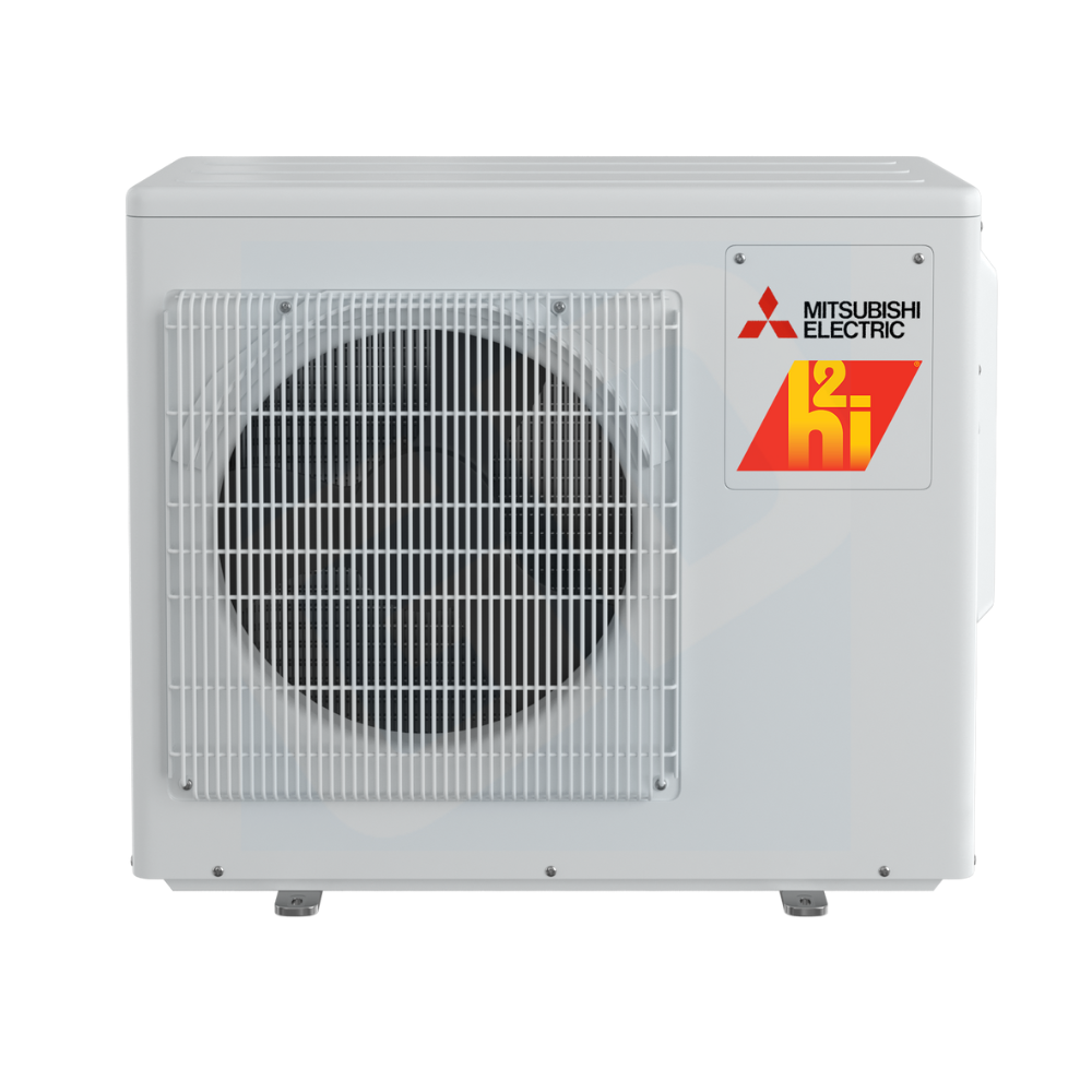 mi Mitsubishi MXZ-2D20NLHZ 20,000 BTU 2-Zone Hyper-Heating H2i® Heat