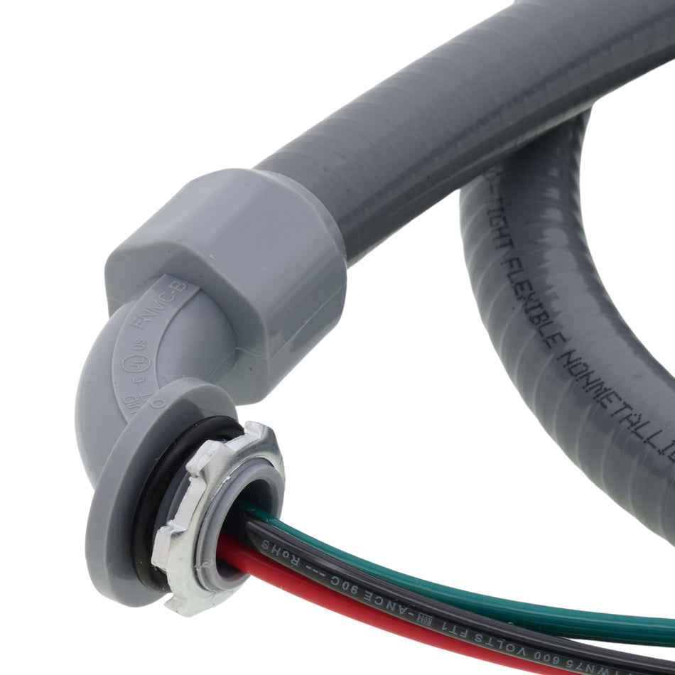 Electric Non-Fused 60A Disconnect Box and 4' 1/2" Whip Kit
