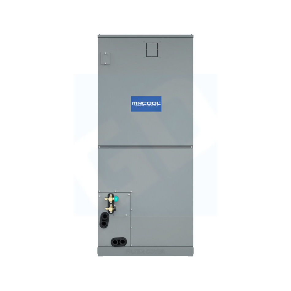 Mr. Cool CENTRAL-36-HP-MUAH230B00-O & CENTRAL-36-HP-C-230B00-O 36,000 BTU 17.4 SEER2 Hyper Heat Central Ducted Air Handler Condenser System - R454B
