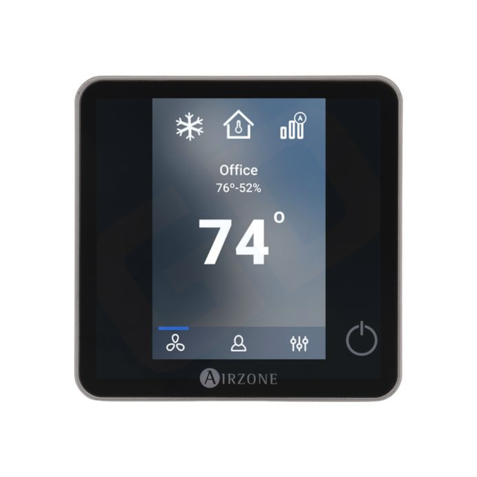 Airzone AZS62BLUEZEROCN S62 Blueface Zero Wired Thermostat (Black)