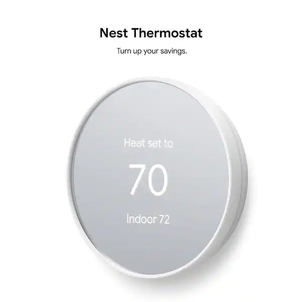 Google Nest Smart Thermostat GA02180US | Wi-Fi Programmable HVAC Thermostat