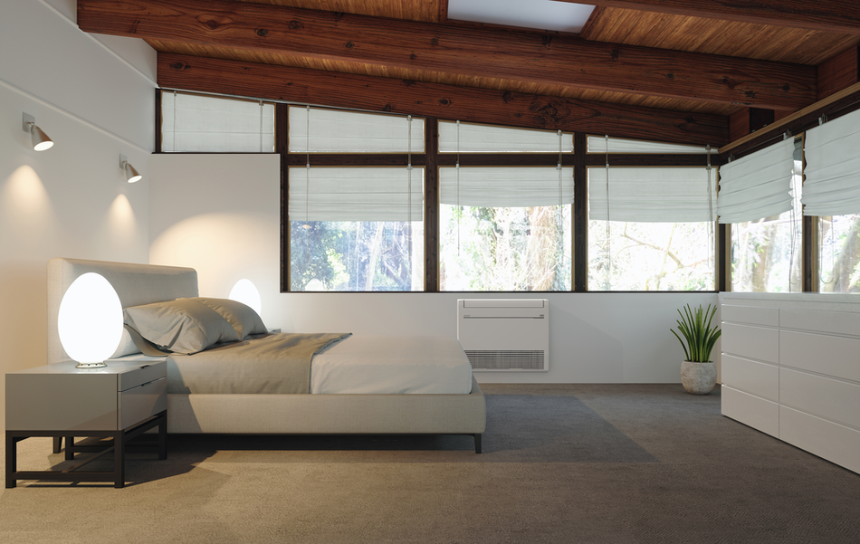 Mitsubishi MFZ-KX09NL & SUZ-AA09NL 9,000 BTU 21.6 SEER2 Floor-Mounted Heat Pump System - R454B