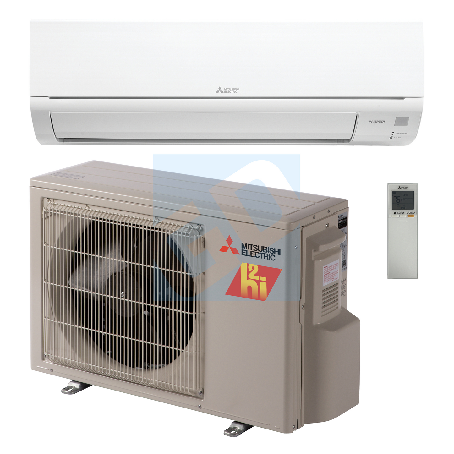 Mitsubishi 9,000 BTU High Efficiency HyperHeating Wall Mounted Heat