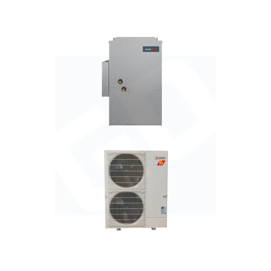 Mitsubishi PAA-BA24NL & SUZ-AK24NLHZ 24,000 BTU 16.2 SEER2 Cased Coil Hyper Heat Pump System - R454B