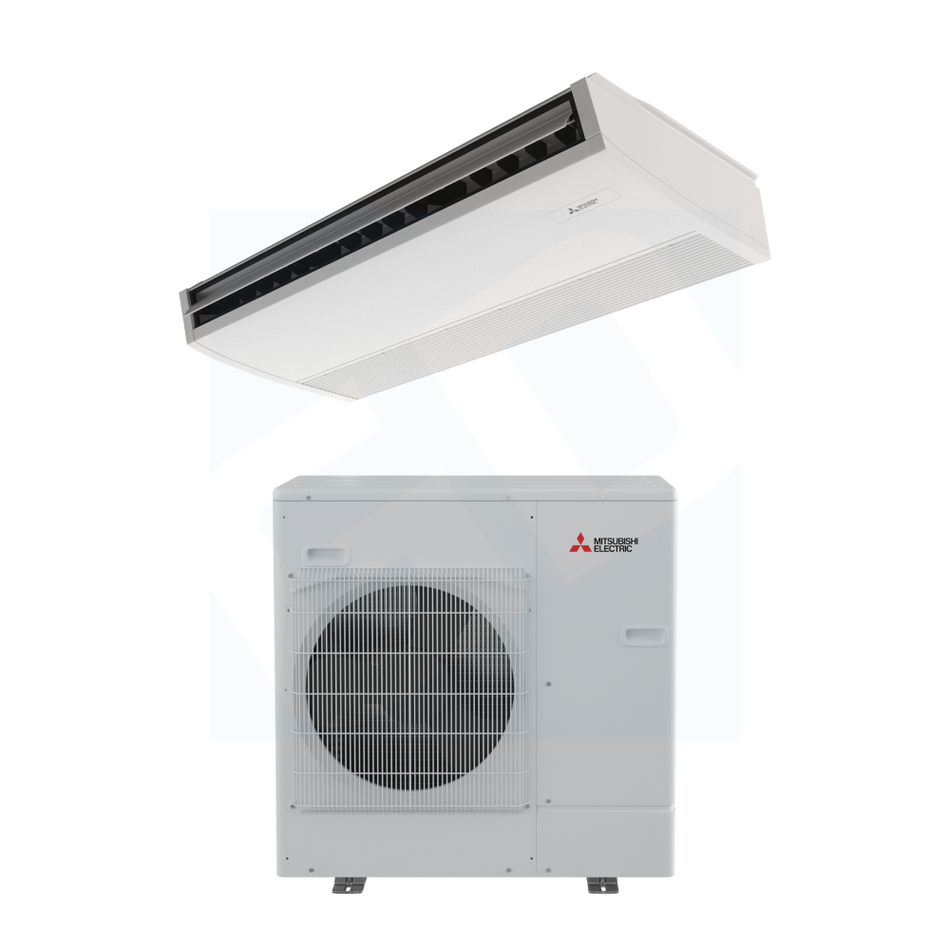 Mitsubishi P-Series 30,000 BTU 18.7 SEER2 Ceiling Suspended Heat Pump System PCA-AK30NL & PUZ-AH30NL