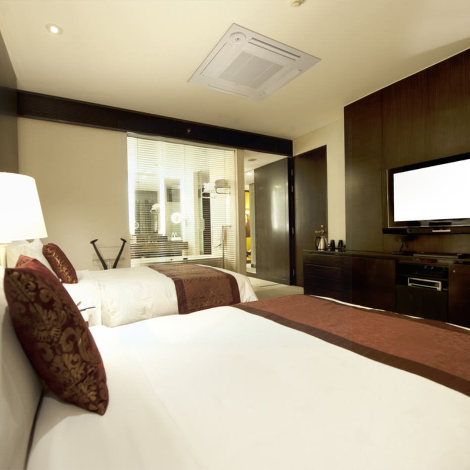 Mitsubishi PLA-AE48NL 48,000 BTU Four-Way Ceiling Cassette Indoor Unit (w/ Grille) -R454B