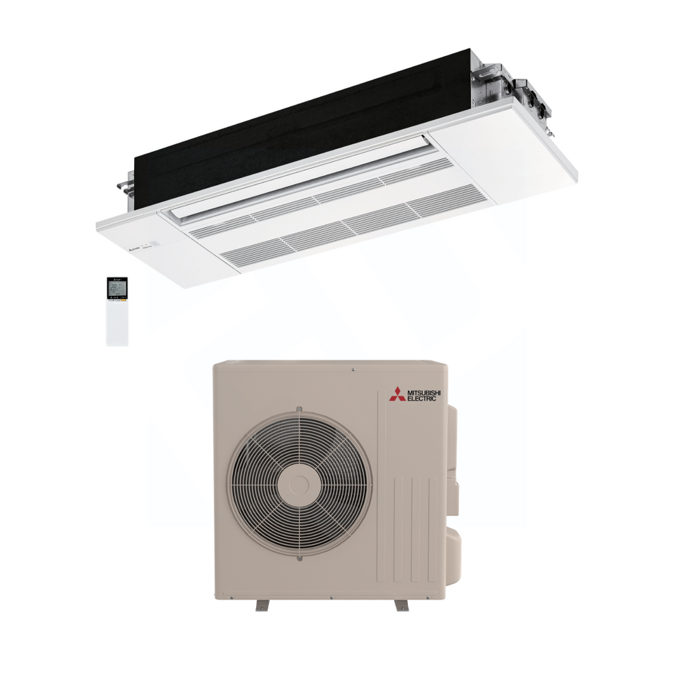 Mitsubishi KX 18,000 BTU 17.2 SEER2 EZ FIT Ceiling Cassette Heat Pump System