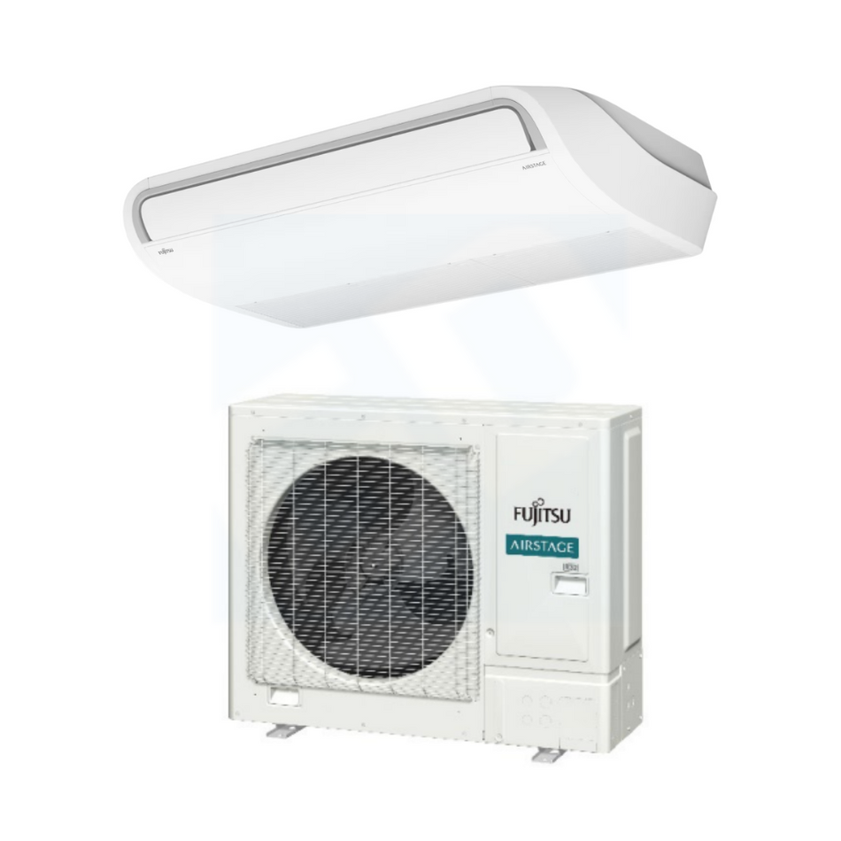 Fujitsu ABUH24KUAS & AOUH24KUAS1 24,000 BTU 21.7 SEER2 Ceiling Suspended Heat Pump System - R32