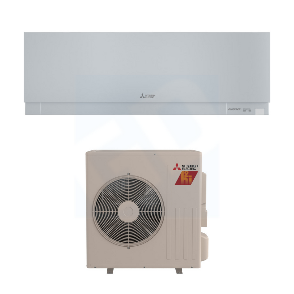Mitsubishi MSZ-EX09NLS & SUZ-AA09NLHZ 9,000 BTU 17.4 SEER2 Wall Mounted Hyper Heat Pump System - R454B