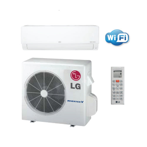 LG High Efficiency 24,000 BTU 21.5 SEER Wall Mounted Heat Pump System With Wi-Fi