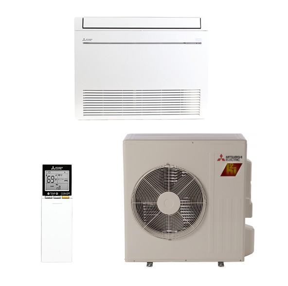 Mitsubishi Ductless 18K Floor Mounted System