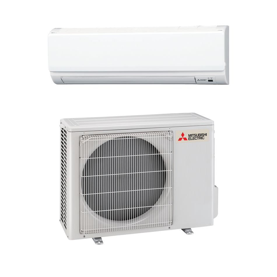 Mitsubishi 12,000 BTU P-Series Wall Mounted Single Zone Heat Pump System (PKA-A12LA & PUZ-A12NKA7(-BS))